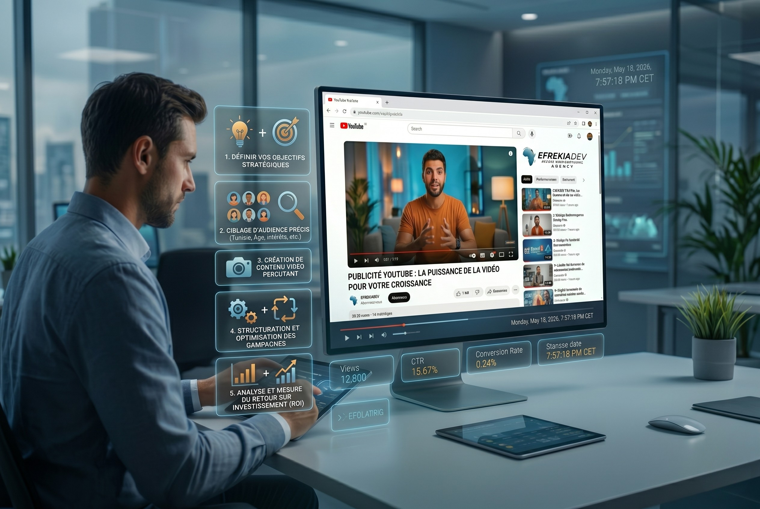 publicté youtube Tunisie